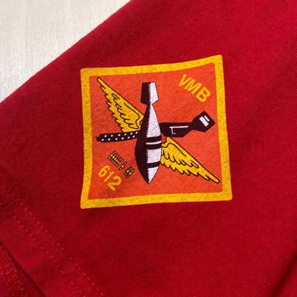 USMC Devil Dogs Ghost Squadron Mitchell‎ B-25 Air Force Shirt sz L - Picture 10 of 12